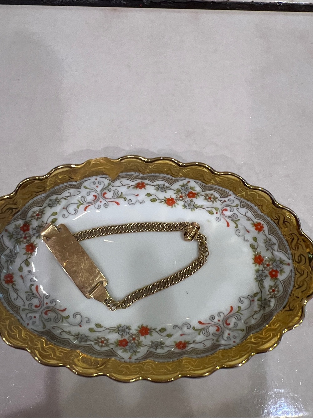 18K gold unisex child bracelet